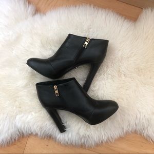 Tory Burch Josie Ankle Bootie Navy Blue High Heel